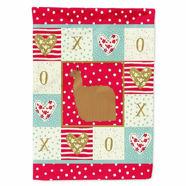 Patioplus 11 x 0.01 x 15 in. Alpaca Suri Love Flag Garden Size PA3409953